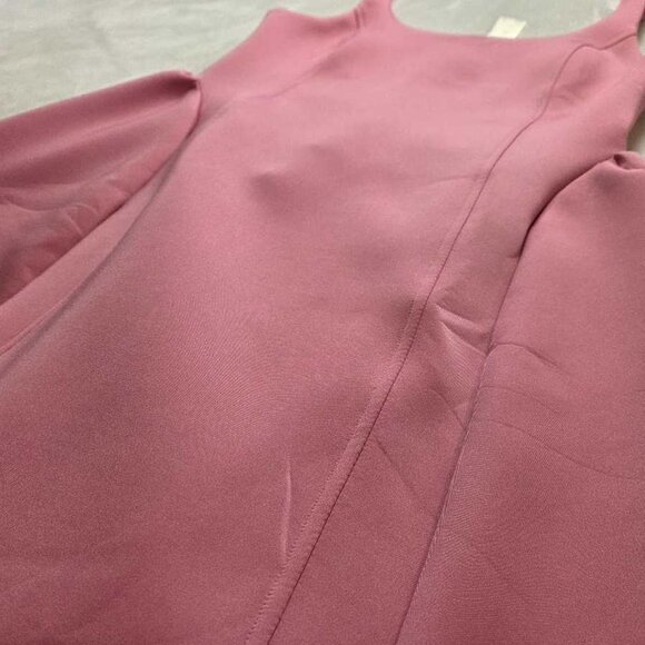 New M Anthropologie x Maeve sleeveless seamed fit & flare mini pink dress - Picture 5 of 10